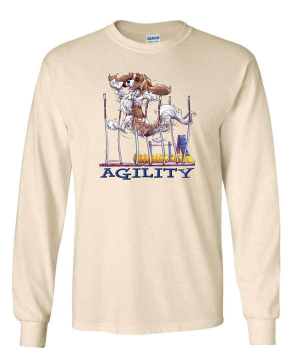 Cavalier King Charles  Blenheim - Agility Weave II - Long Sleeve T-Shirt