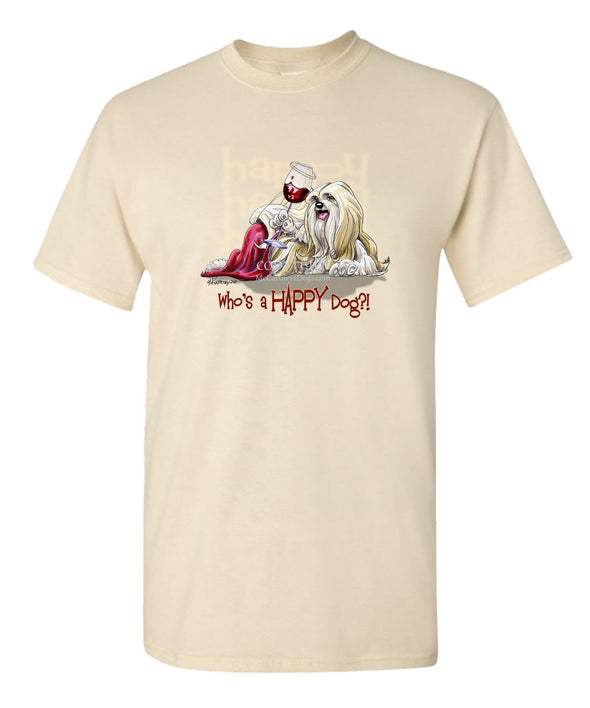 Lhasa Apso - Who's A Happy Dog - T-Shirt