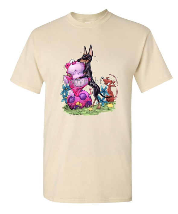 Manchester Terrier - With Toys - Caricature - T-Shirt