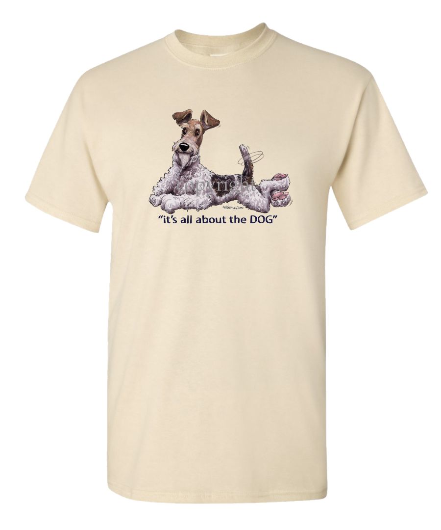 Tシャツ・カットソー No.0835 digital puppy over half T Wire Fox Terrier - All About The Dog - T-Shirt – McCartneysDogs