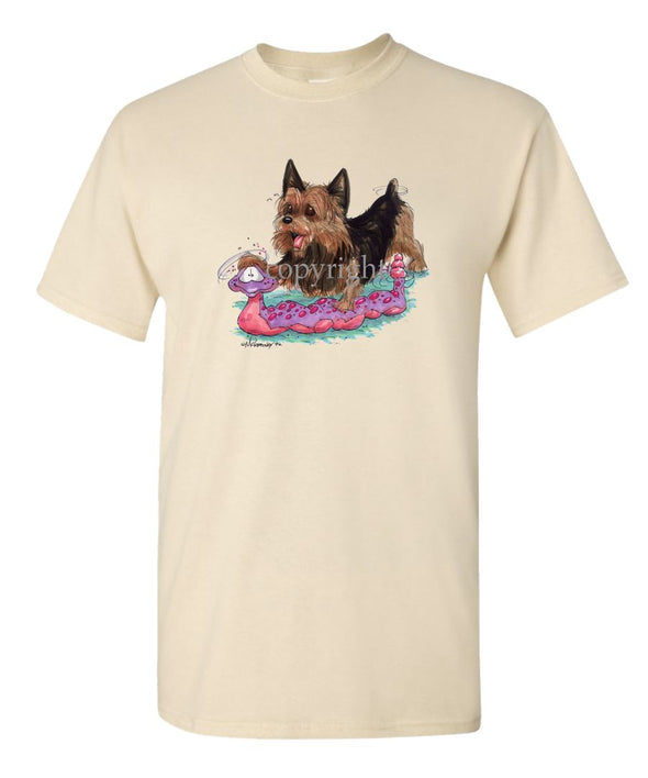 Australian Terrier - With Toy Snake - Caricature - T-Shirt