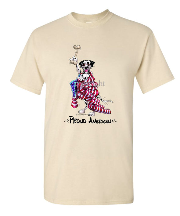 Dalmatian - Proud American - T-Shirt