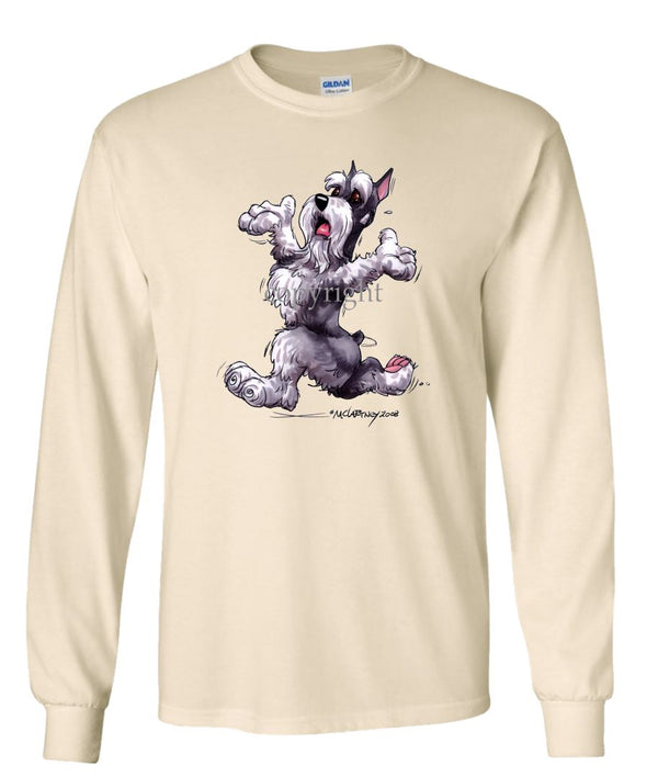 Schnauzer - Happy Dog - Long Sleeve T-Shirt