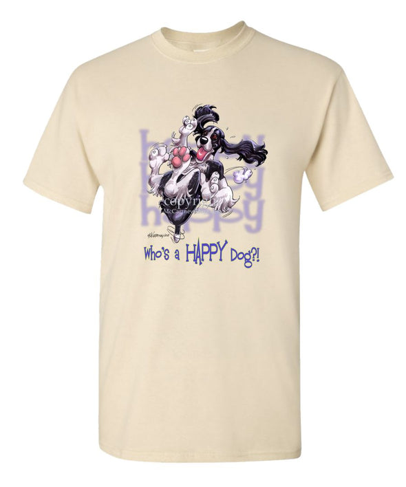 English Springer Spaniel - Who's A Happy Dog - T-Shirt