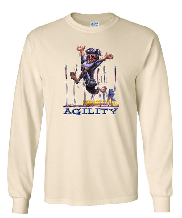 Rottweiler - Agility Weave II - Long Sleeve T-Shirt