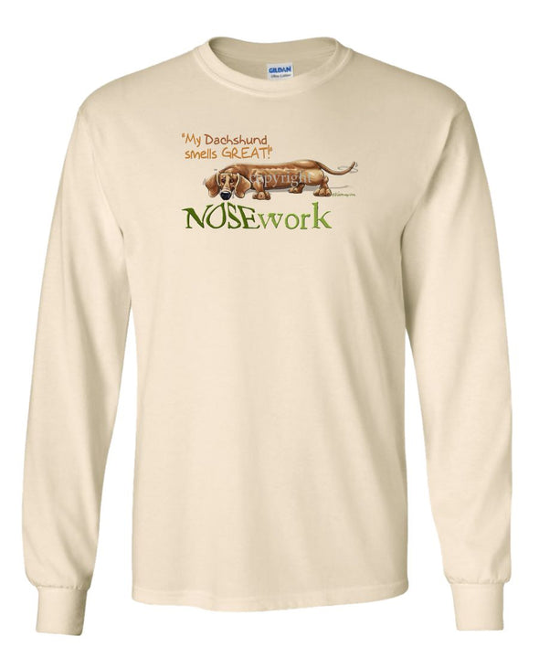 Dachshund - Nosework - Long Sleeve T-Shirt