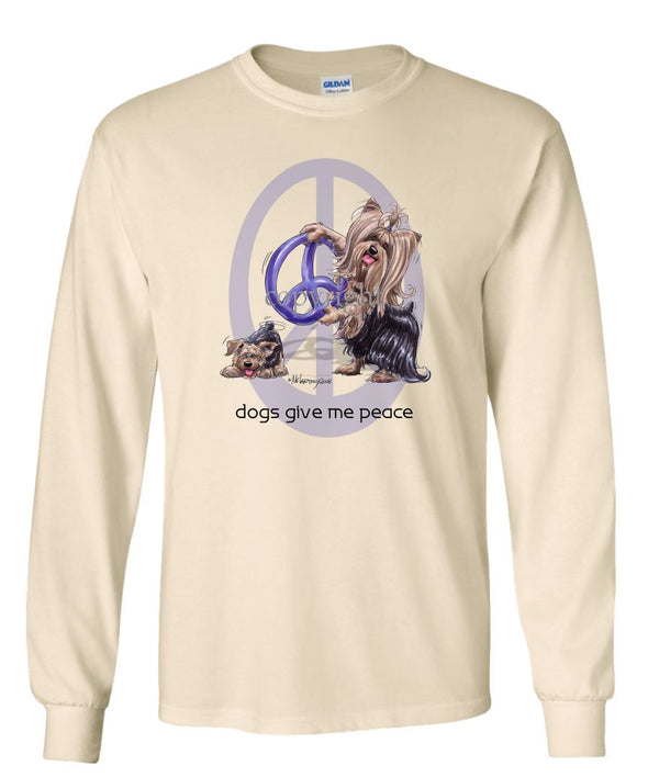Yorkshire Terrier - Peace Dogs - Long Sleeve T-Shirt