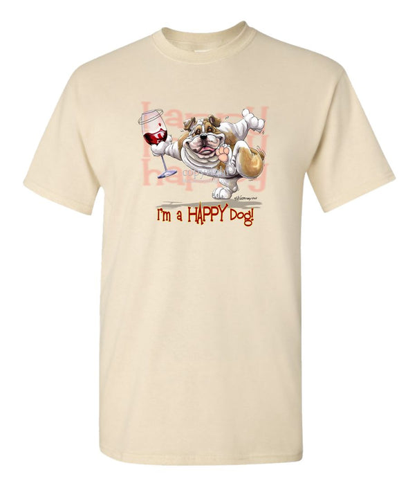 Bulldog - 2 - Who's A Happy Dog - T-Shirt
