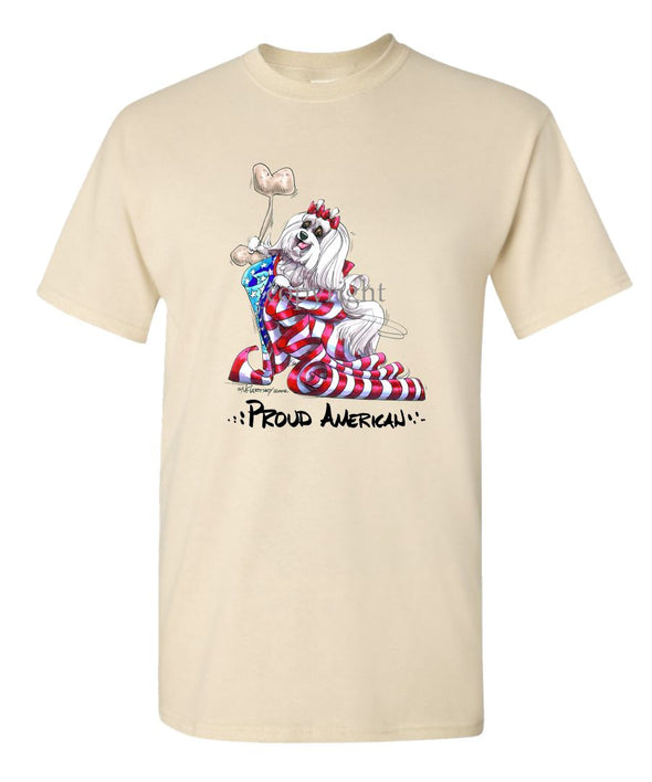 Maltese - Proud American - T-Shirt