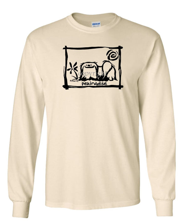 Pekingese - Cavern Canine - Long Sleeve T-Shirt