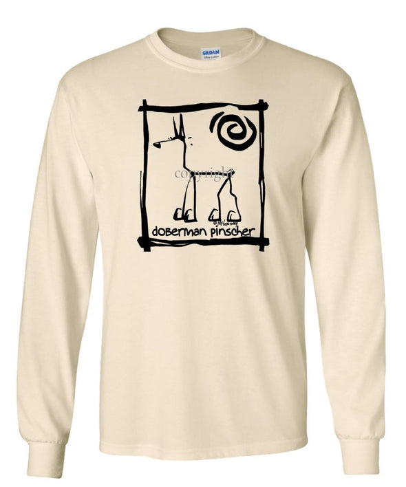 Doberman Pinscher - Cavern Canine - Long Sleeve T-Shirt