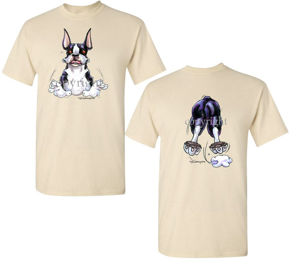 Boston Terrier - Coming and Going - T-Shirt (Double Sided)