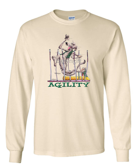 Irish Wolfhound - Agility Weave II - Long Sleeve T-Shirt