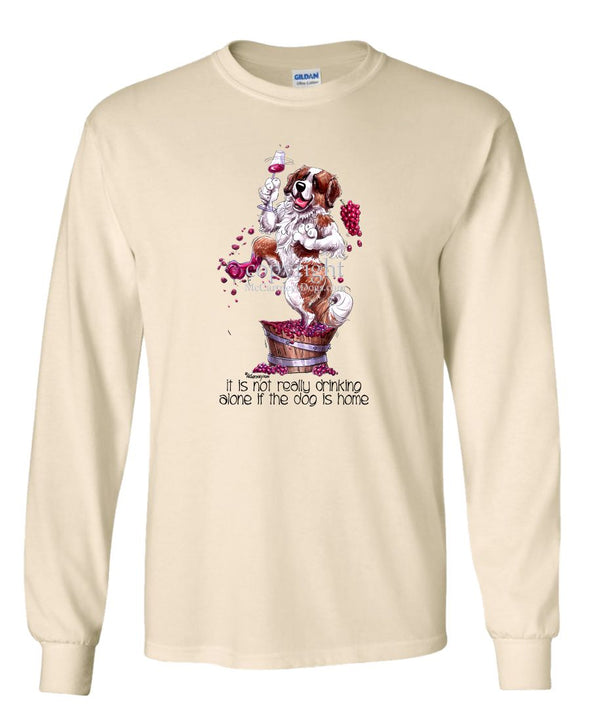 Saint Bernard - It's Not Drinking Alone - Long Sleeve T-Shirt