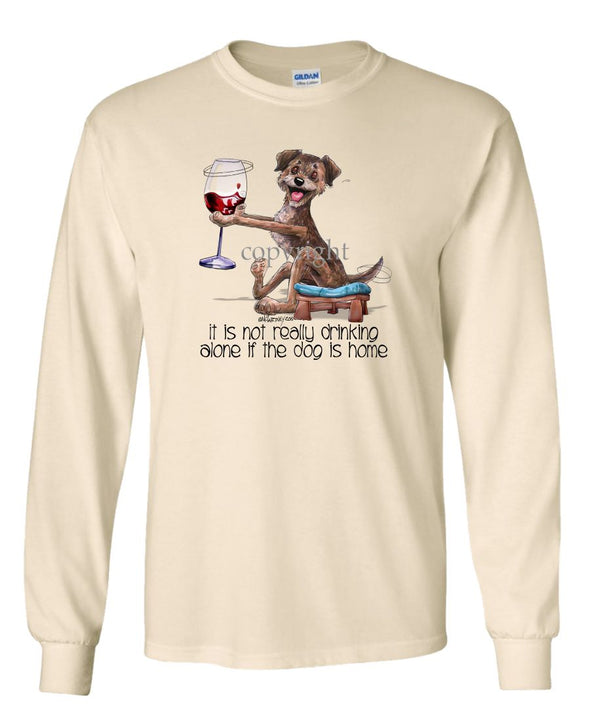 Border Terrier - It's Not Drinking Alone - Long Sleeve T-Shirt