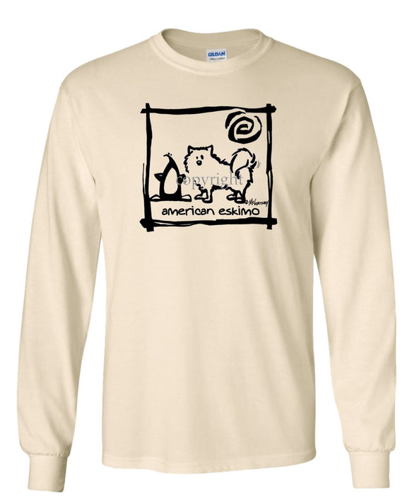 American Eskimo Dog - Cavern Canine - Long Sleeve T-Shirt