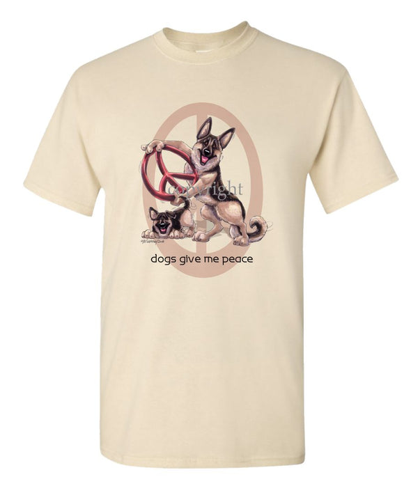 German Shepherd - Peace Dogs - T-Shirt