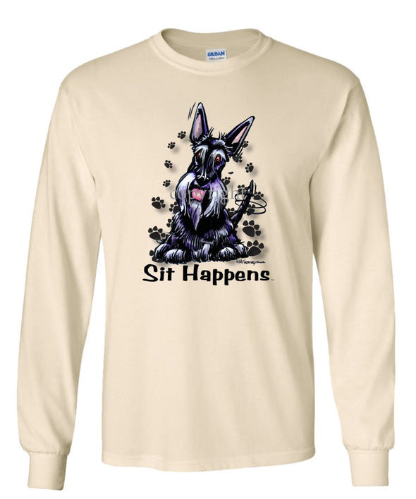 Scottish Terrier - Sit Happens - Long Sleeve T-Shirt