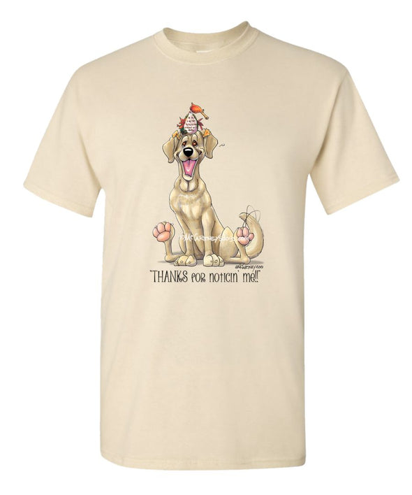 Labrador Retriever  Yellow - Noticing Me - Mike's Faves - T-Shirt