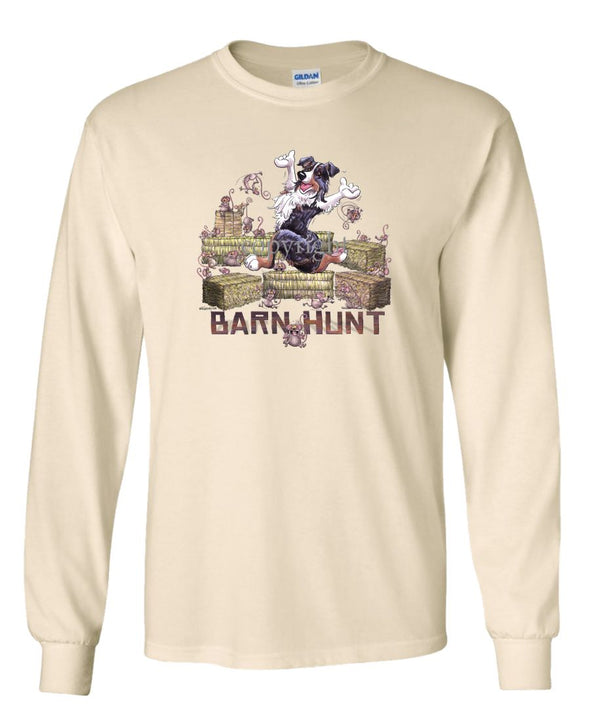 Australian Shepherd  Black Tri - Barnhunt - Long Sleeve T-Shirt