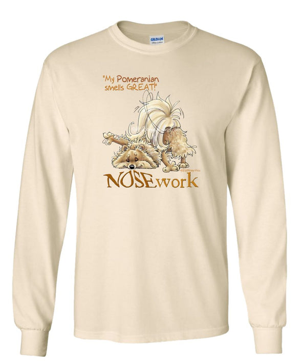 Pomeranian - Nosework - Long Sleeve T-Shirt