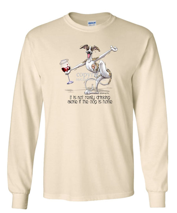 Whippet - It's Drinking Alone 2 - Long Sleeve T-Shirt