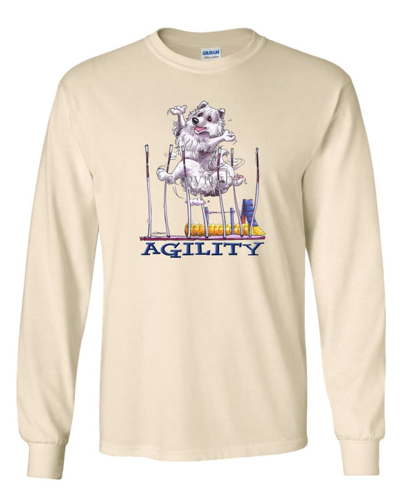 American Eskimo Dog - Agility Weave II - Long Sleeve T-Shirt