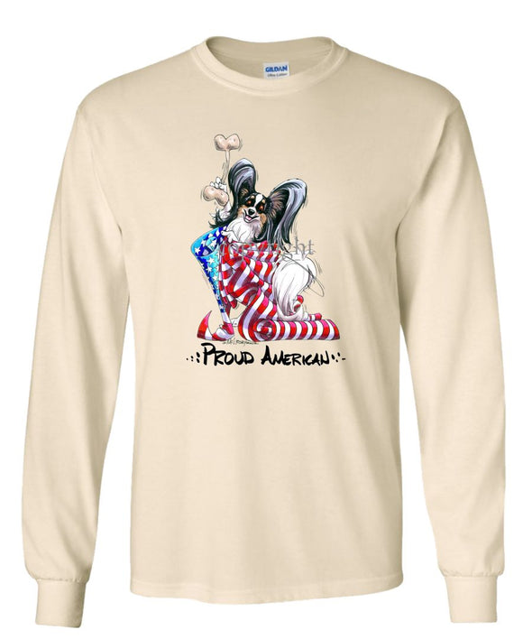 Papillon - Proud American - Long Sleeve T-Shirt