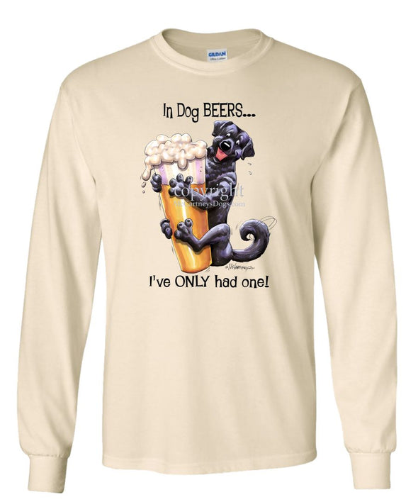 Labrador Retriever  Black - Dog Beers - Long Sleeve T-Shirt