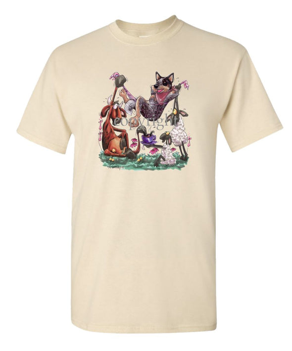 Australian Cattle Dog - Hammock - Caricature - T-Shirt