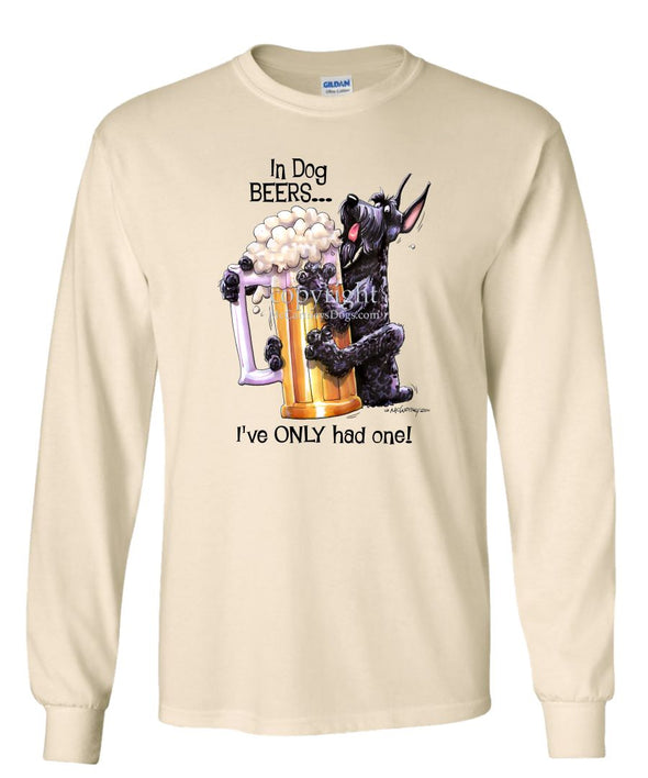 Giant Schnauzer - Dog Beers - Long Sleeve T-Shirt