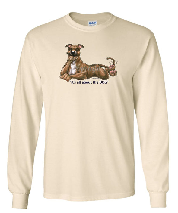 Staffordshire Bull Terrier - All About The Dog - Long Sleeve T-Shirt