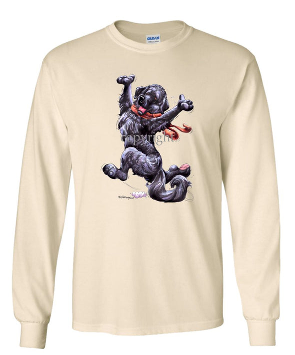 Newfoundland - Happy Dog - Long Sleeve T-Shirt