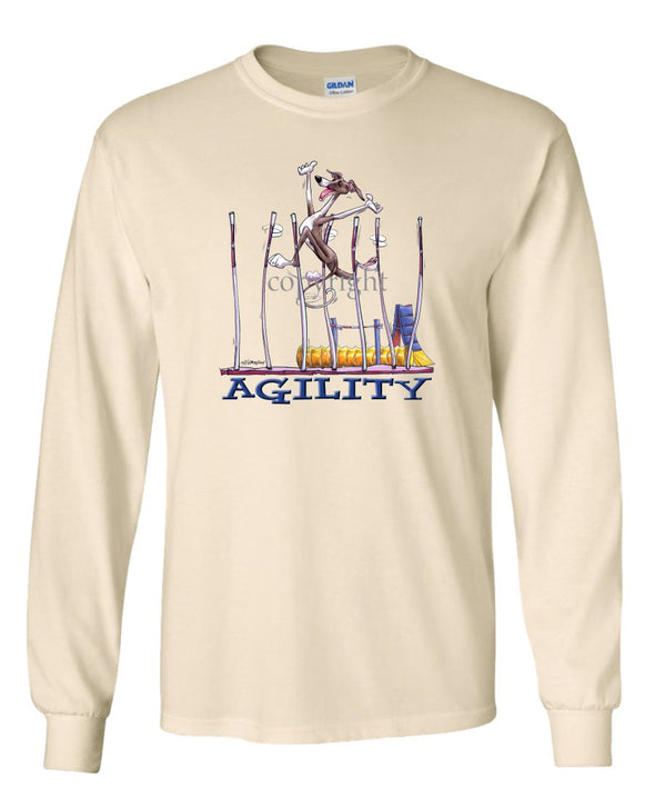 Italian Greyhound - Agility Weave II - Long Sleeve T-Shirt