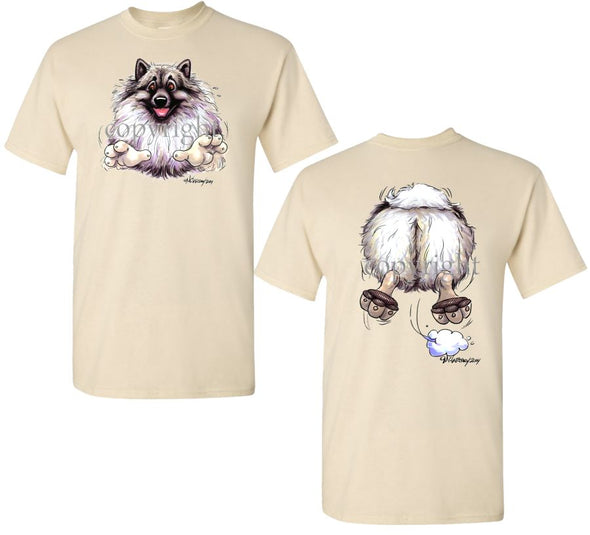 Keeshond - Coming and Going - T-Shirt (Double Sided)