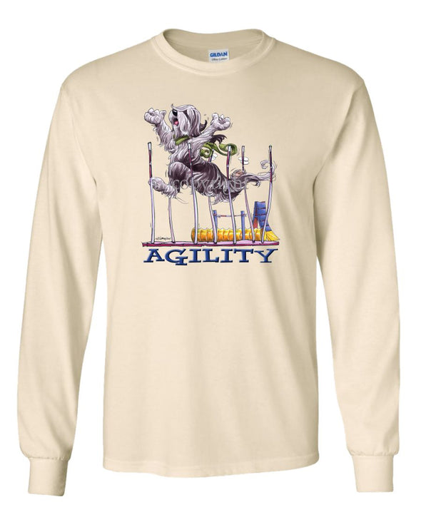 Bearded Collie - Agility Weave II - Long Sleeve T-Shirt