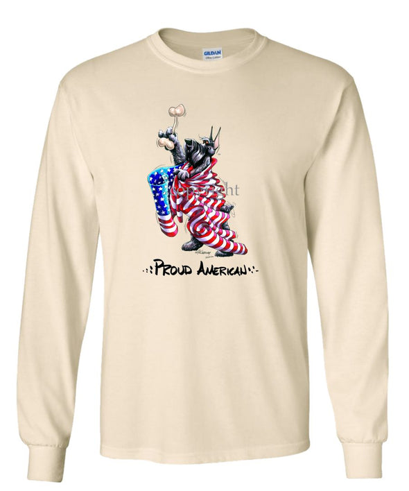 Giant Schnauzer - Proud American - Long Sleeve T-Shirt