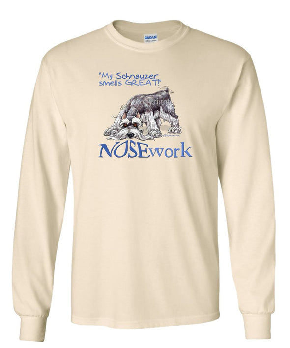 Schnauzer - Nosework - Long Sleeve T-Shirt