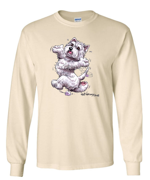 West Highland Terrier - Happy Dog - Long Sleeve T-Shirt