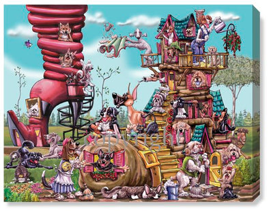 Old Lady In The Shoe - Calendar Canvas