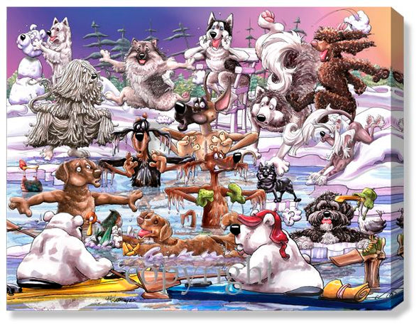Polar Bear Plunge - Calendar Canvas