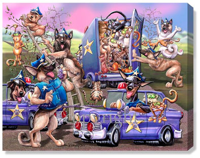 Police Dogs - Calendar Canvas