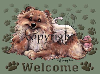 Pomeranian - Welcome - Mat