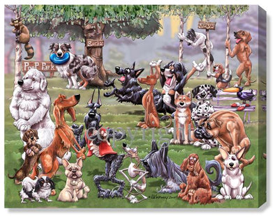 Poop Park Waiting Line - Calendar Canvas