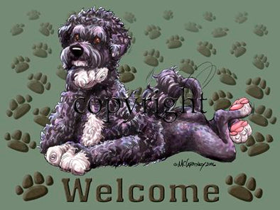 Portuguese Water Dog - Welcome - Mat