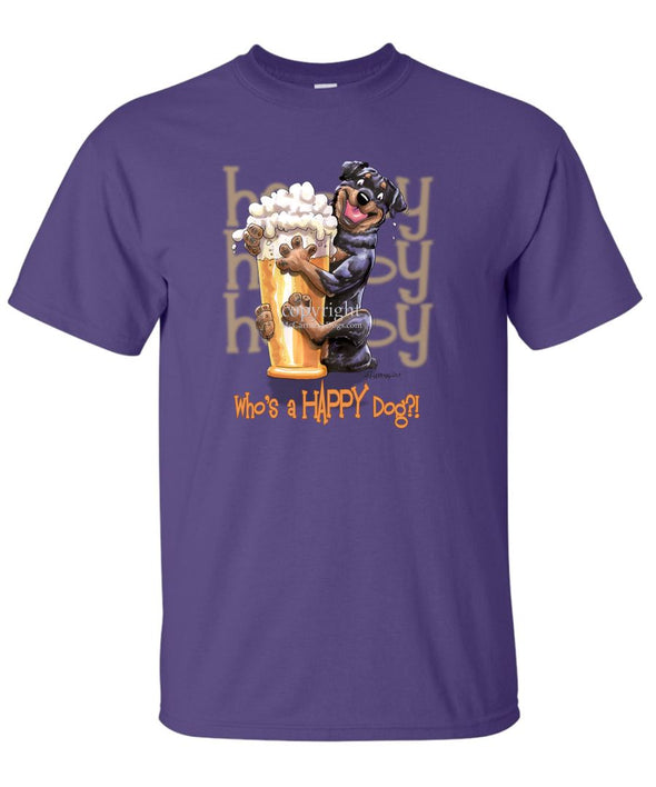 Rottweiler - Who's A Happy Dog - T-Shirt