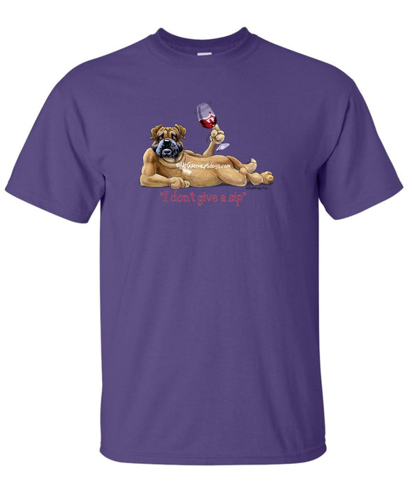 Bullmastiff - I Don't Give a Sip - T-Shirt