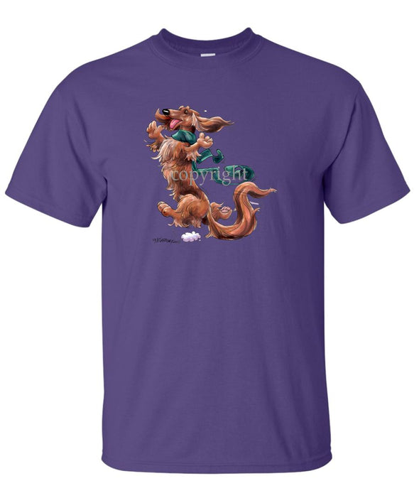 Dachshund  Longhaired - Happy Dog - T-Shirt