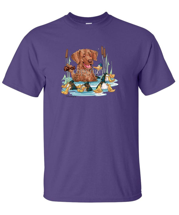 Chesapeake Bay Retriever - Duck Call - Caricature - T-Shirt