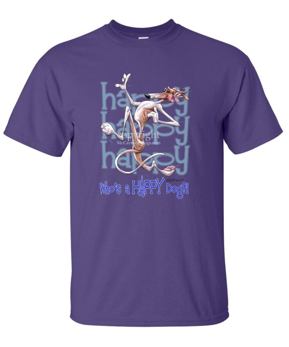 Greyhound - Who's A Happy Dog - T-Shirt